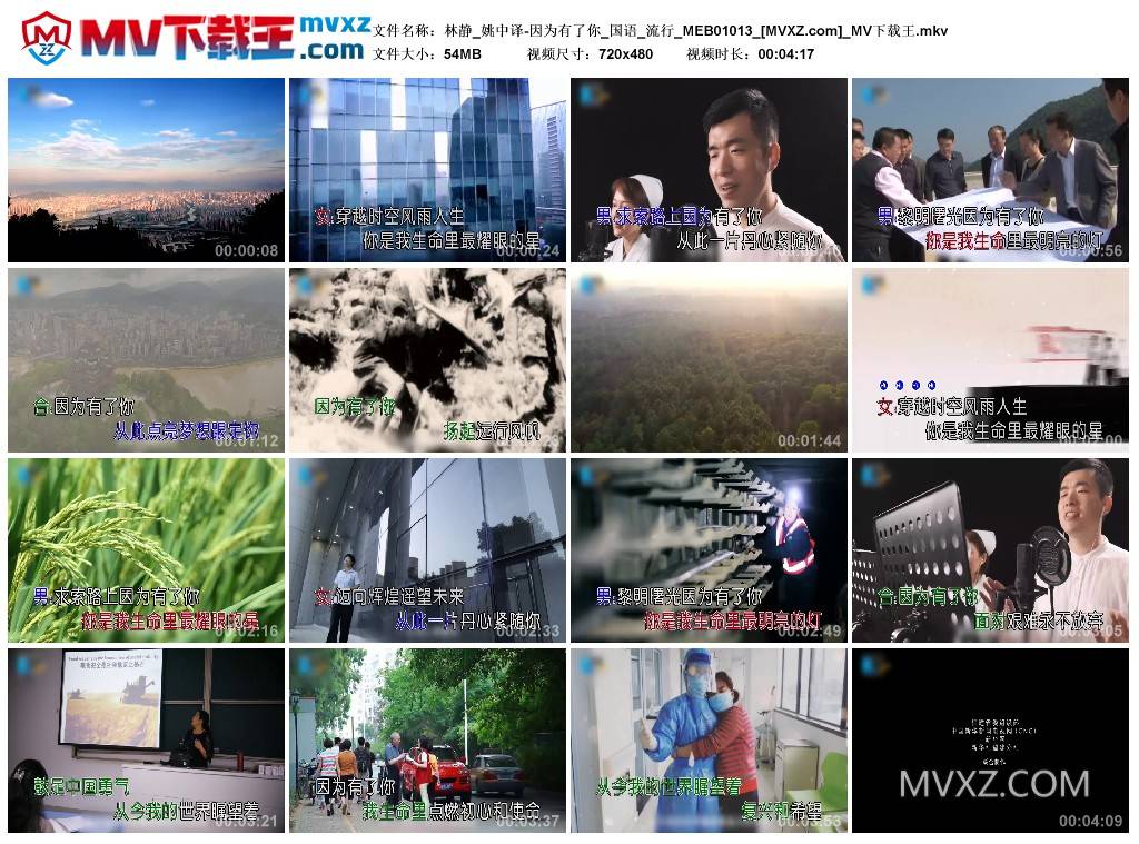 林静_姚中译-因为有了你_国语_流行_MEB01013